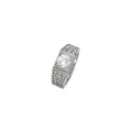 Sterling Silver Crystal Ring – Elegant men's Jewelry Gift